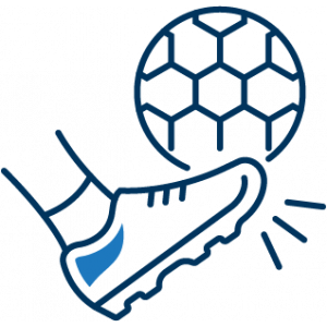 Icon Representing the Sport: Soccer Kick