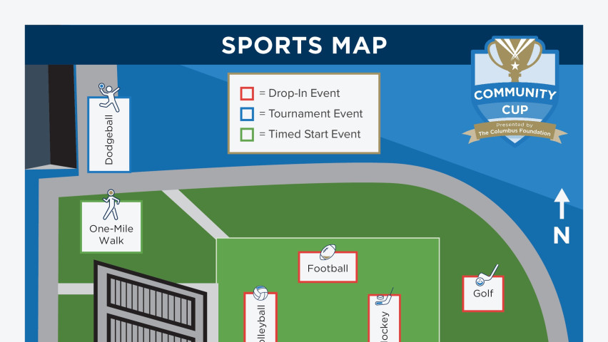 Preview of Sports Event Map Map