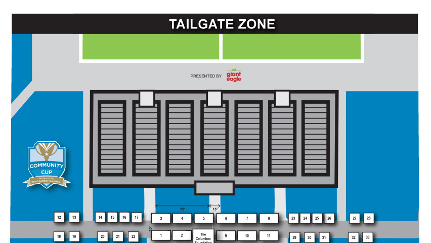 Preview of Tailgate Zone Map Map